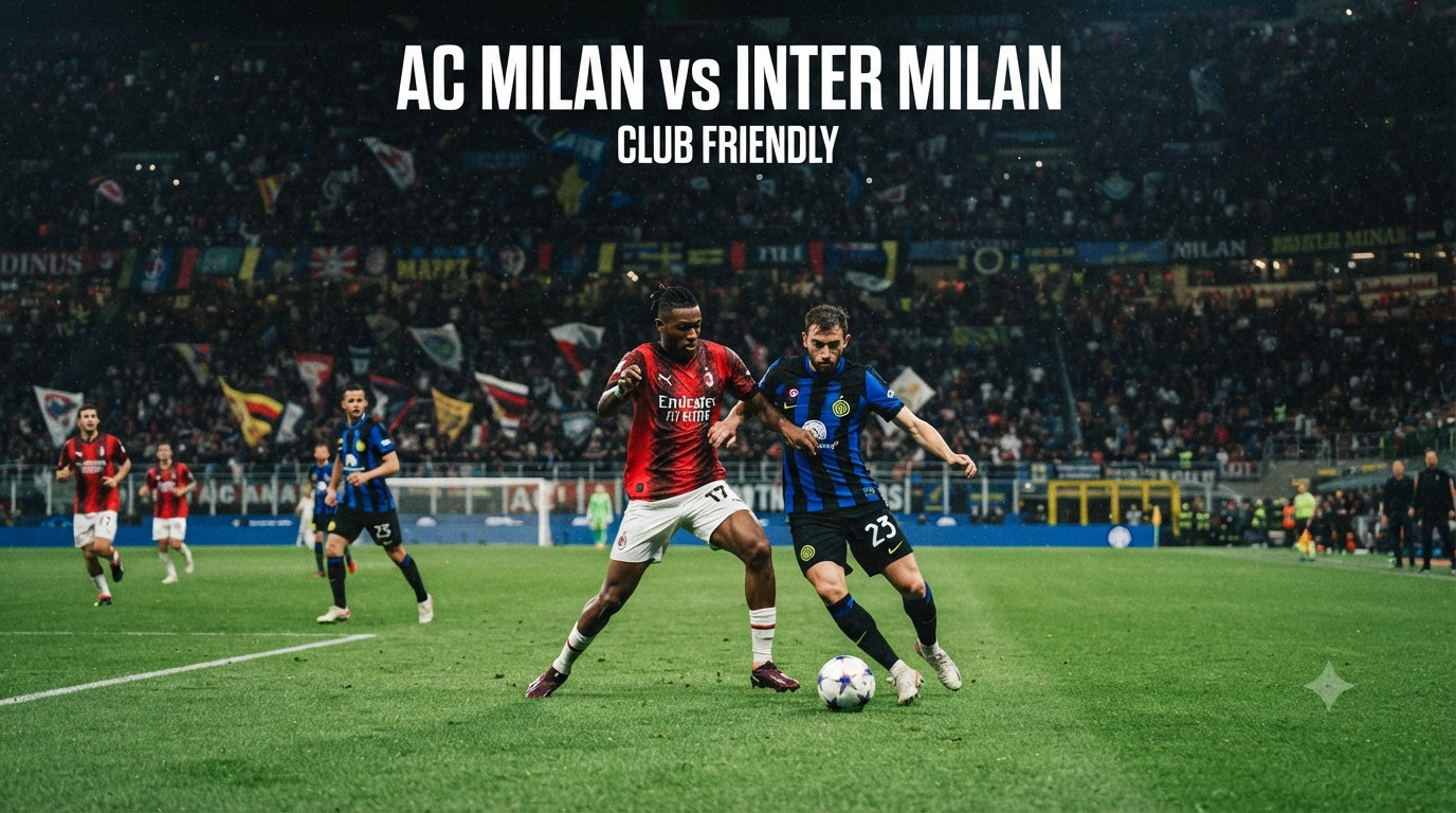 Score808 Jadi Pilihan Streaming AC Milan vs Inter Milan Club Friendly Sore Ini Pukul 18.00 WIB